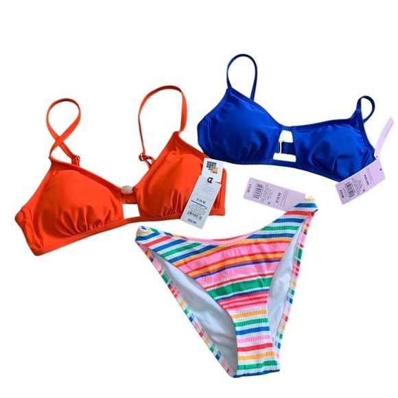 wild fable Other - Wild Fable Shade & Shore Bikini Bundle 3 Piece Set: 2 Tops, 1 Bottom beach‎ NWT